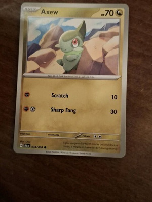 Pokemon Card Axew new