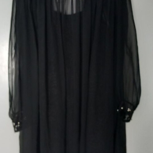 Elegant lace and muslin women's set like new, black