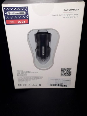 Dual USB Quick Car Charger Jellico καινούργιο με 3,1Α max output