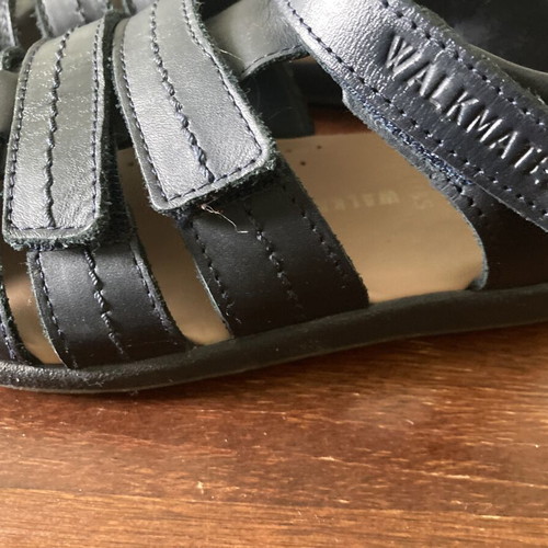 Walkmates M&S boys' sandals used, size 29, black with blue velcro