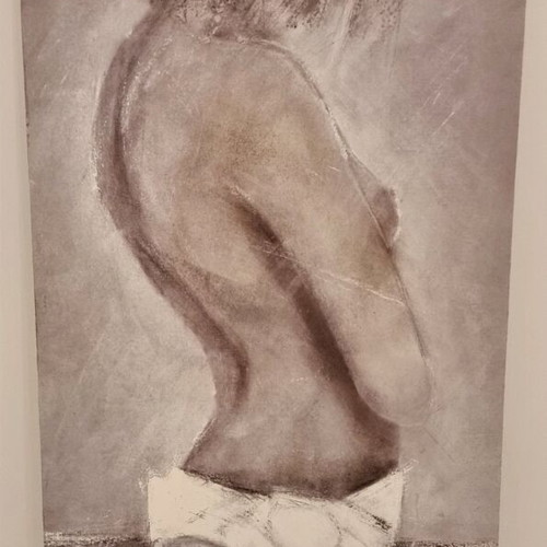 Canvas painting used with modern artistic portrait
