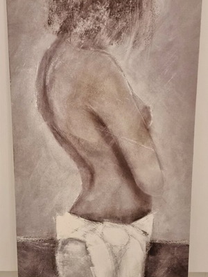 Canvas painting used with modern artistic portrait