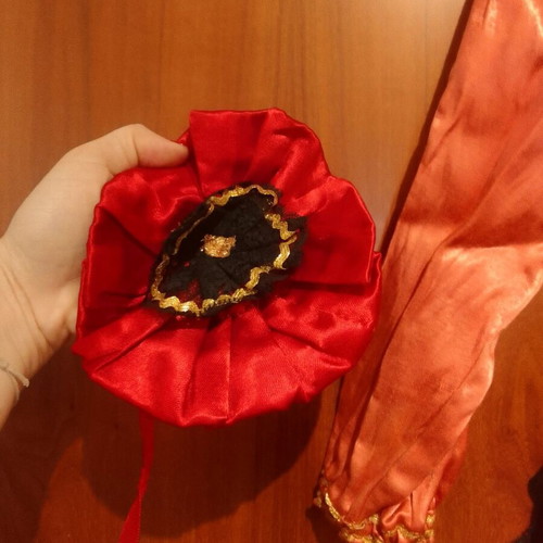 Children's Poppy Carnival Costume like new 1-2 years vintage