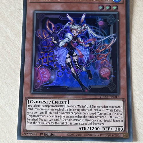 Yu-Gi-Oh CRBR Maliss P White Rabbit Ultra Rare near mint