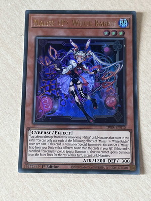 Yu-Gi-Oh CRBR Maliss P White Rabbit Ultra Rare near mint