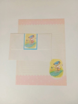 Vintage Kawaii Stationery Set with Envelope Retro 80s/90s