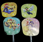 Σετ βενταλιών χειρός Super Mario Party Jamboree 4 τεμαχίων, νέα, αυθεντικά Nintendo