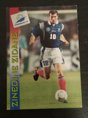 Zidane Panini WC98 μεταχειρισμένο αυτοκόλλητο