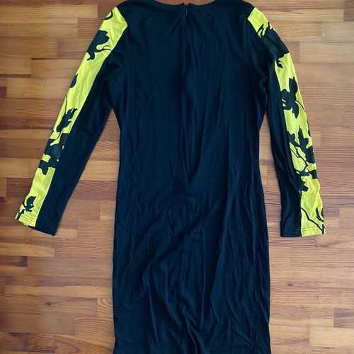 Elastic tight dress large used, black