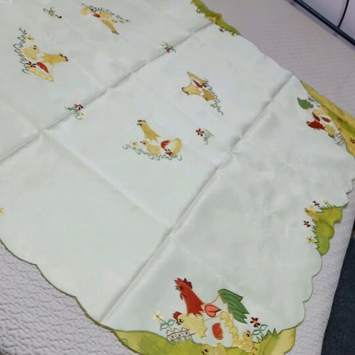 Easter tablecloth new 1.35x1.35