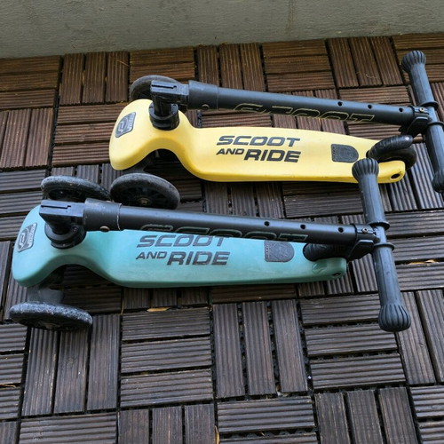 Scoot & Ride Highwaykick 3 LED scooter used, adjustable handlebar