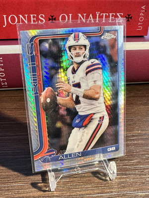 NFL Josh Allen 2025 Topps Chrome Prism Refractor Card new