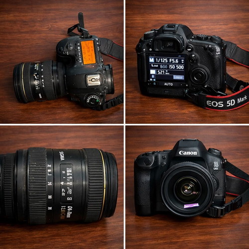 Canon 5D Mark III camera with Sigma 24-70mm f/2.8 lens used