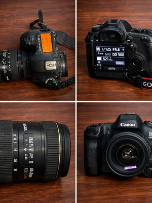 Canon 5D Mark III camera with Sigma 24-70mm f/2.8 EX DG HSM lens used
