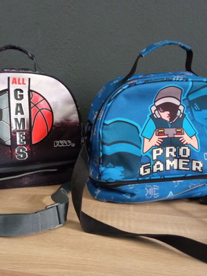 Polo children's insulated lunch bags used, set of 2
