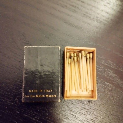 Vintage matchbox used, made in Italy, collectible