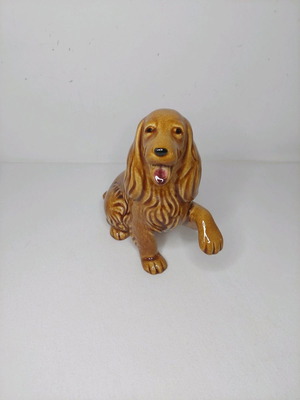 Ceramic Cocker Spaniel dog used from Czechoslovakia