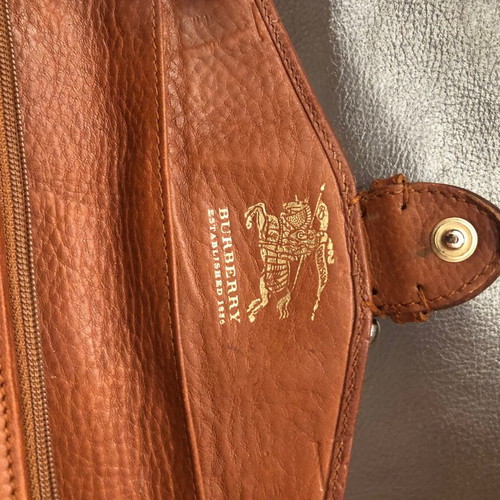 Burberry wallet used, beige and brown