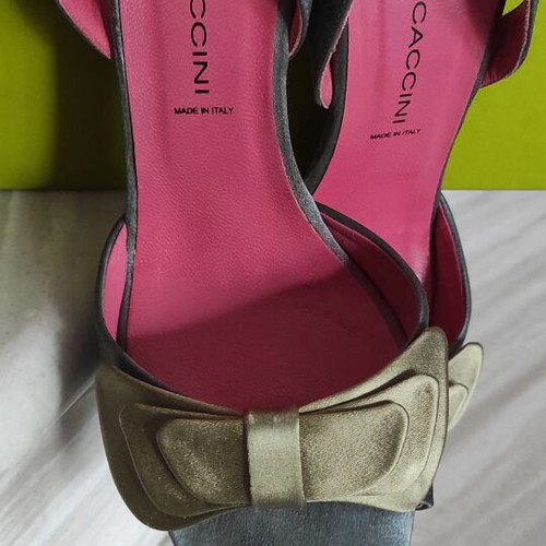 Branded sandals used, size 39.5, blue and green