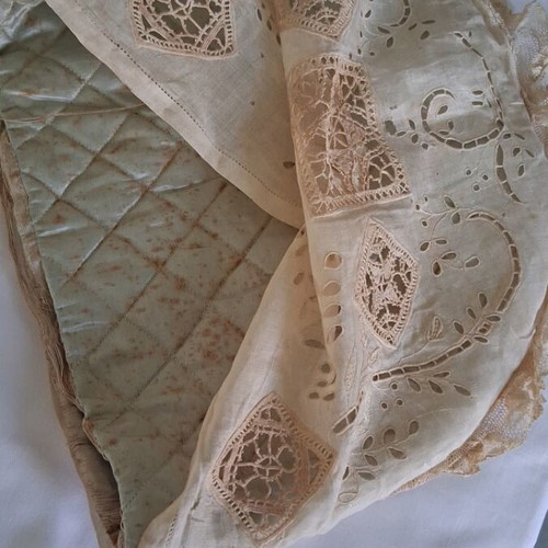 Lesviako early 20th century lace pillow cover, like new