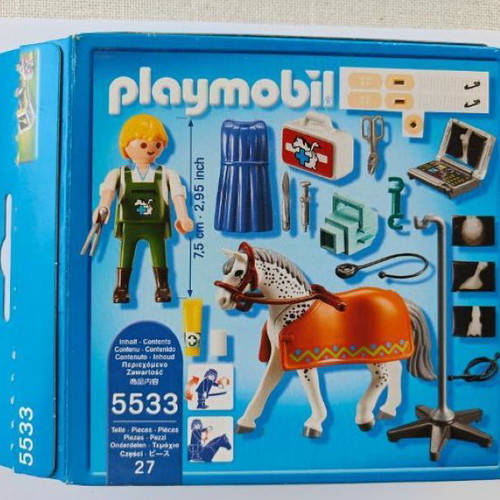 Playmobil 5533 Portable X-ray Device and Veterinarian like new