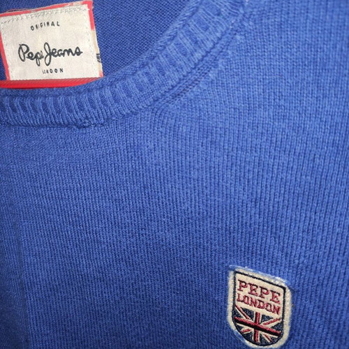 Wool sweater Pepe Jeans used, blue, size S