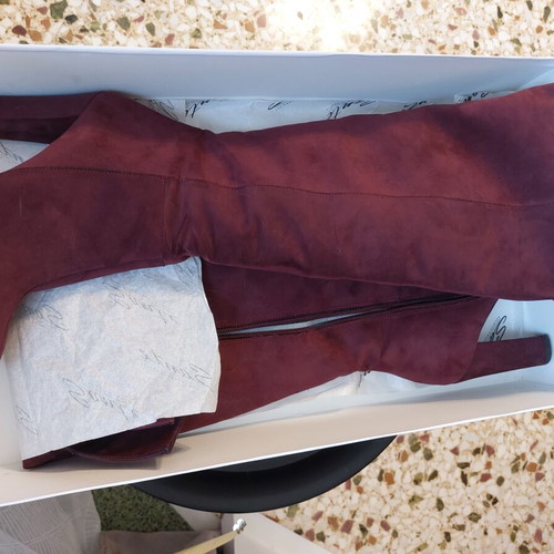 Sante Over The Knee Boot New, Leather Magenta