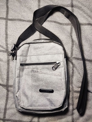 Men's shoulder bag new, gray