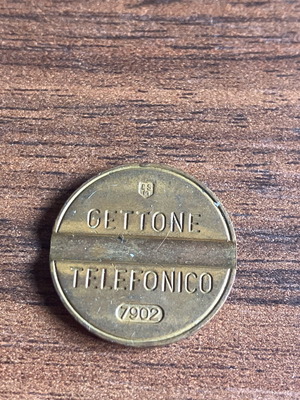 Telephone token used from Italy
