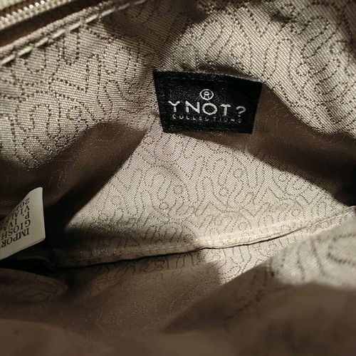 Y Not? Wristlet clutch new, white and blue