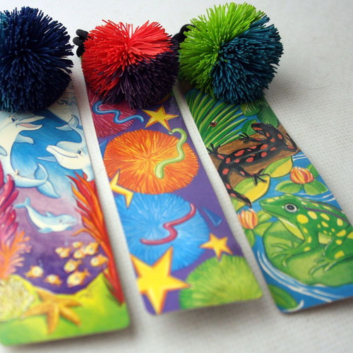 Koosh ball bookmarks vintage 90's Oddz On new, pack of 3