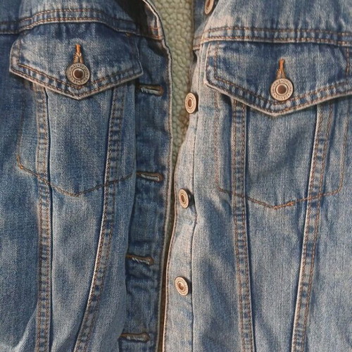 Denim jacket Bershka blue like new, size XS