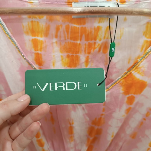 Γυναικείο καφτάνι Verde ροζ καινούργιο με χάντρες
