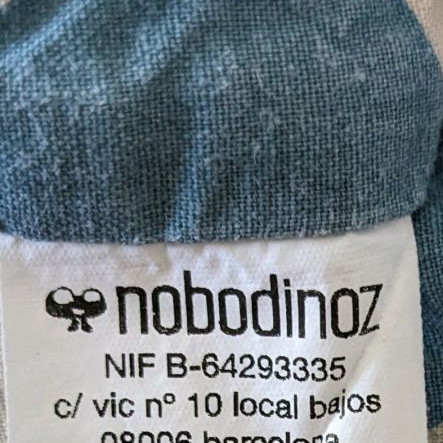 Nobodinoz 3 in 1 used storage basket, crib bumper and baby blanket