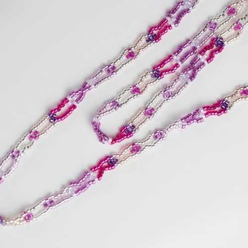 Delica Beaded Necklace made to order, purple