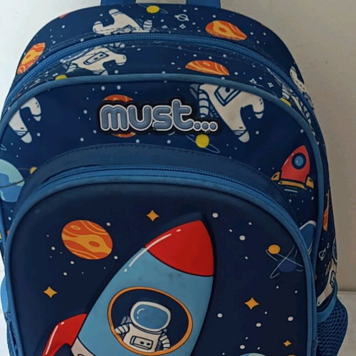 Preschool backpack with space theme like new