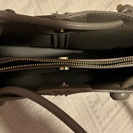 Zara shoulder bag gray used, fits A4 books