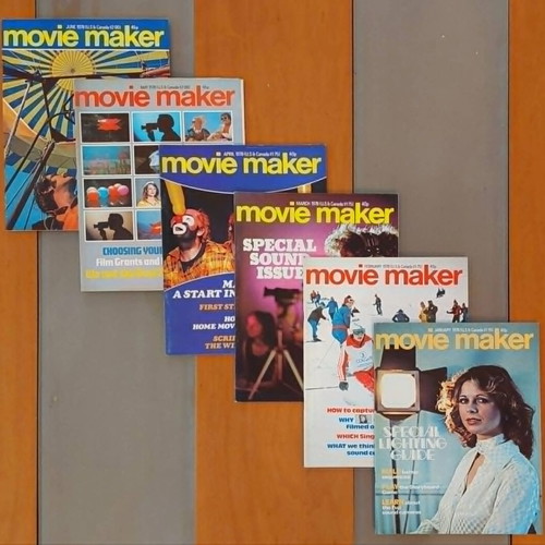 MovieMaker magazines like new, set of 20, 70s super 8mm cinema