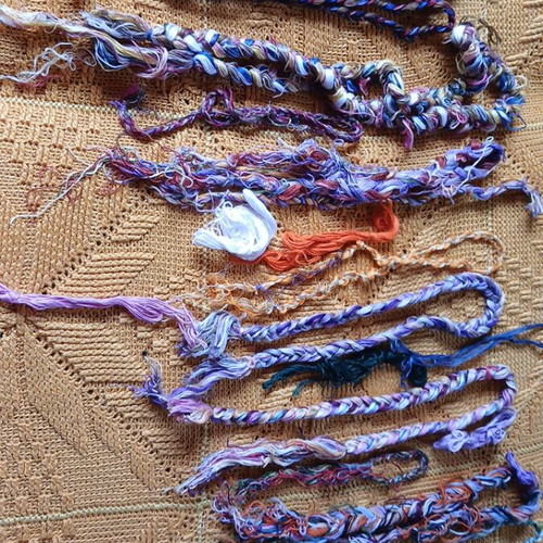 Threads used, assorted colors
