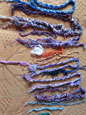 Threads used, assorted colors