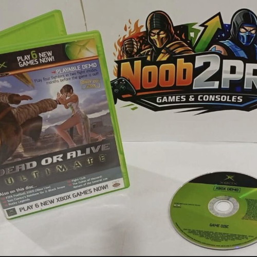 Dead or Alive Ultimate Xbox demo disc used with 6 games