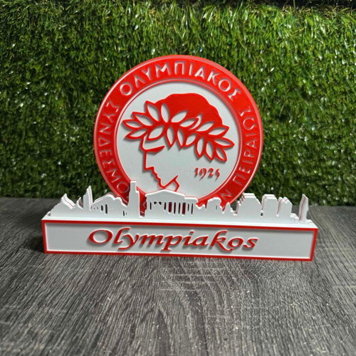 3D Printed Διακοσμητικό Ολυμπιακού 20cm καινούργιο, συλλεκτικό