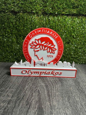 3D Printed Διακοσμητικό Ολυμπιακού 20cm καινούργιο, συλλεκτικό