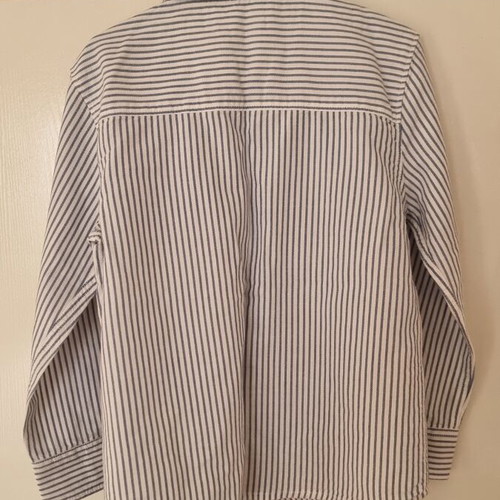 MNG Boys' Dress Shirt 6 Years 116cm Like New White Blue Striped