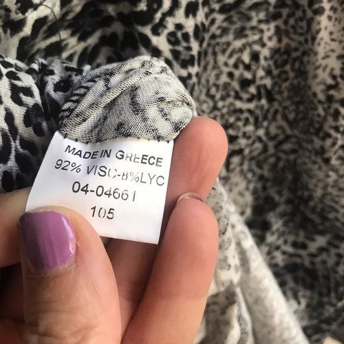 Hype Women's Mini Dress Animal Print Like New With Satin Belt