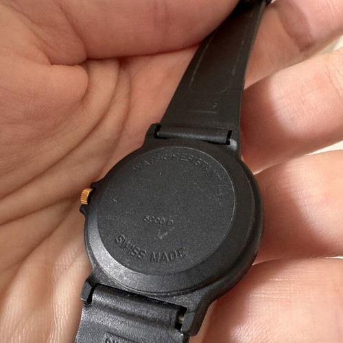 Wristwatches used, set of two, black and gray