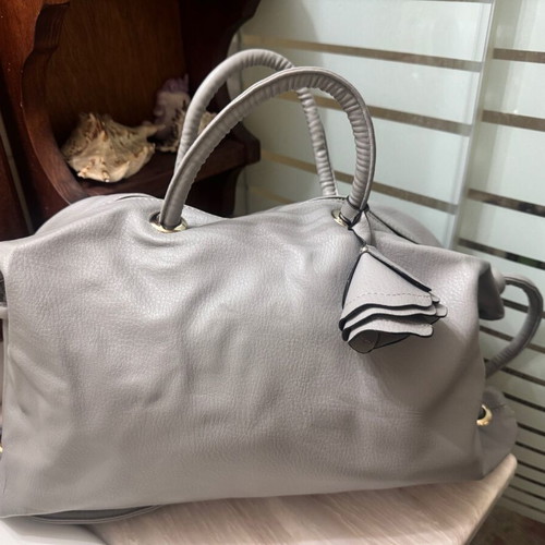 Zara faux leather bag like new, shoulder, gray