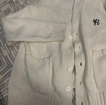 Zara unisex warm cardigan, white beige, size M