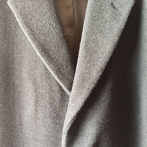 Pierre Cardin men's coat like new, size 50, gray wool with satin lining