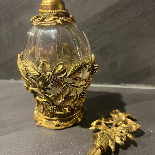 Vintage Matson perfume bottle used, Hollywood Regency style